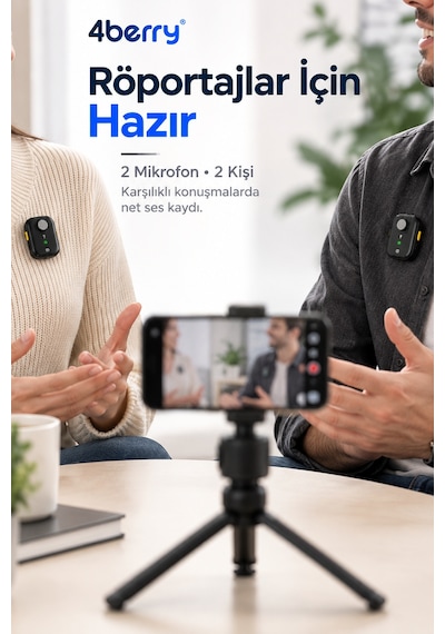 K26 Kablosuz Yaka Mikrofonu Type-c Çift Mikrofon Gürültü Azaltma Şarj Kutulu Vlog Röportaj Mikrofonu