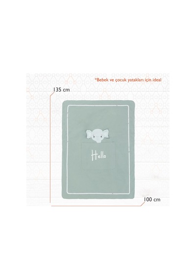 Gezenbebe Hero Nakışlı Bebek Ve Çocuk Yorganı 100x135