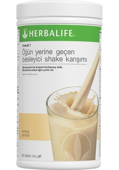 Herbalife1 Besleyici Shake Karışımı Vanilya Aromalı 550 G