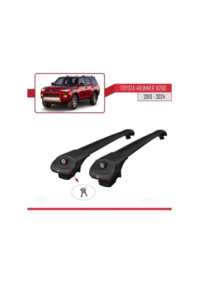 Toyota 4runner N280 2010 Ve Sonrası İle Uyumlu Ace-1 Ara Atkı Tavan Barı Siyah