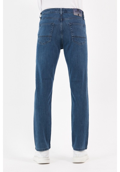 Digital Jeans Normal Kesim Fermuarlı Geniş Paça Yüksek B Açık Yeşil Açık Gri