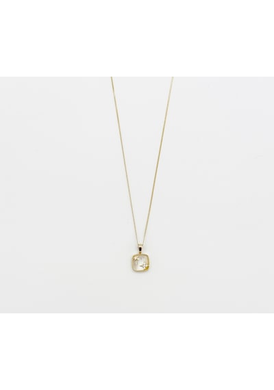 14k Gold Plated Pearly Sirius Kolye