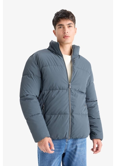Defacto Regular Fit Dik Yaka Fermuarlı Su Geçirmez Mont F0307ax25wngn1085 Yeşil