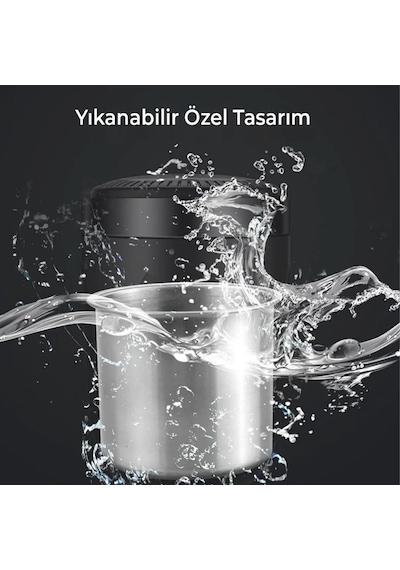 Carub Araç İçi Küllük Metal Mavi Işıklı Yanmaz Koku Geçirmez Siyah Krom Renk Br2944642