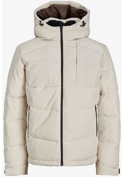 Jack & Jones Jcootıs Puffer Erkek Bej Mont 12239001-Beige Bej