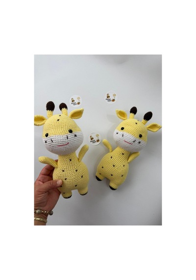 Adenya Sepeti Amigurumi Örgü Zübük Oyun-uyku Akradaşı-28 Cm-sarı