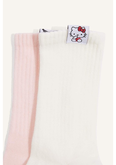 Defacto Hello Kitty Etiket Baskılı 2li Pamuklu Patik Çorap Kız Çocuk H2339a8nskr1 Çok Renkli-kr1 Defacto Hello Kitty Etiket Baskılı 2li Pamuklu Patik Çorap Kız Çocuk H2339a8nskr1 Çok Renkli-kr1