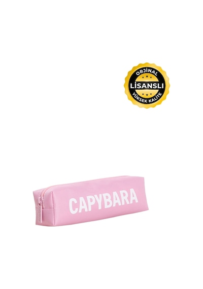Capybara Orijinal Lisanslı Kalem Kutusu Sevimli Tasarım Pembe