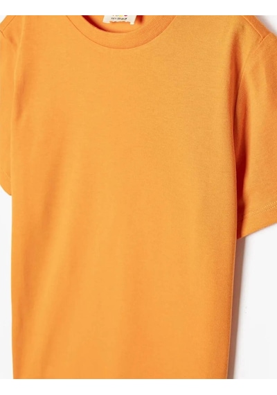 Koton Basic Pamuklu Turuncu Erkek Çocuk T-shirt 5skb10020tk Turuncu