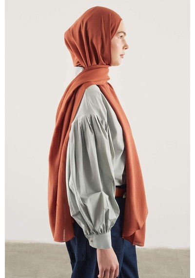 Defacto Fresh Scarfs X Defacto Premium Sıcak Turuncu Keten Şal I1758ax26smog215 Turuncu-og215