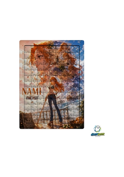 Ghostbastır Design One Piece Nami 99 Parça Ayaklı Puzzle Dekoratif Çocuk Yapbozu 0172