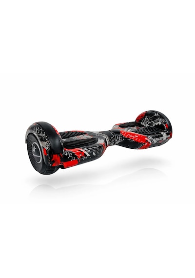 Elektrikli Kaykay Hoverboard Bluetooth Hoparlörlü 6.5 Inch Otomatik Akıllı Denge RS-S5 -Red Extreme Grafiti
