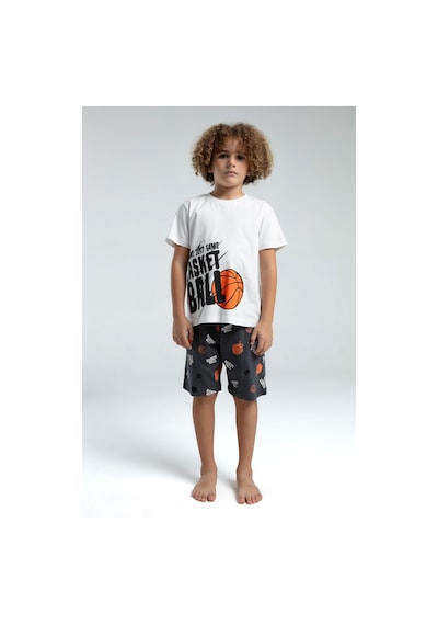 Rolypoly Erkek Çocuk Beyaz Bermuda Takım 5274-47523 Beyaz