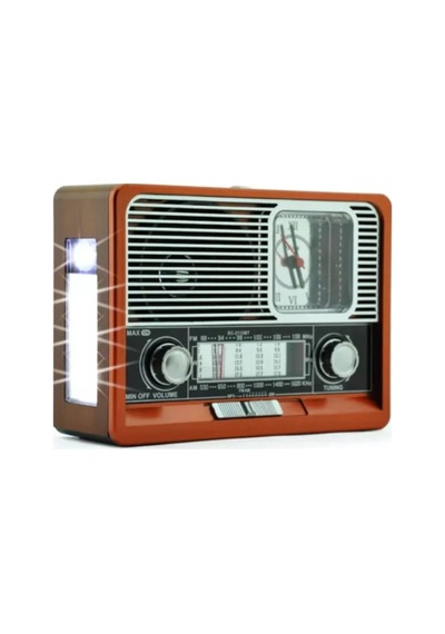 Bluetooth Hoparlör Şarjlı Müzik Çalar Usb Sd Kart Fm Fener Nostaljik Radyo