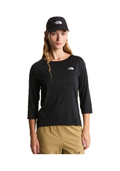 The North Face W Tanken 3/4 T-shırt Kadın Outdoor Tişörtü Nf0a8e2zks71 Siyah