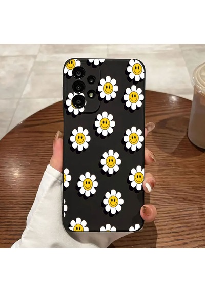 Samsung Galaxy A52 İle Uyumlu Premier Kalite Özel Üretim Baskılı Silikon Telefon Kılıfı Bc 7 Siyah