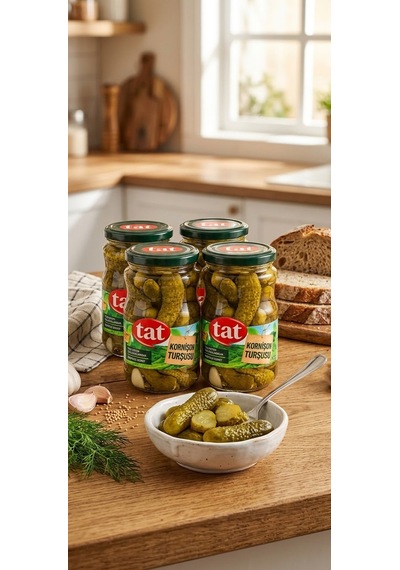 Tat Kornişon Turşu 350 Gr Cam X 4 Adet