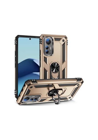 Xiaomi Mi 12 Lite Kilif Zore Vega Yüzüklü Standli Zirh Kilif 559731790
