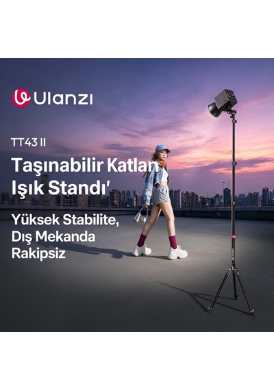 Ulanzi Tt43 Iı 210cm Reversible 2 İn 1 Işık Standı - S085