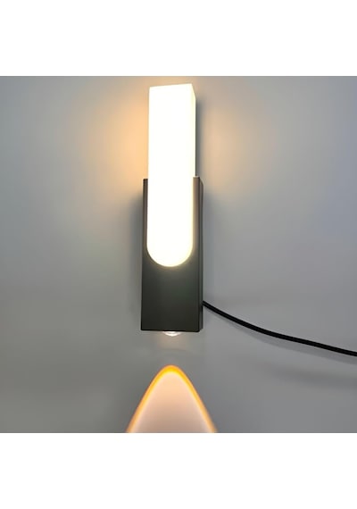 10w Hawai Led Aplik 950lm 3200k - Gün Işığı Ct-7067,siyah, Diğer