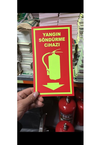 Yangın Fosforlu Yangın Tüpü Levhası 1 Ad