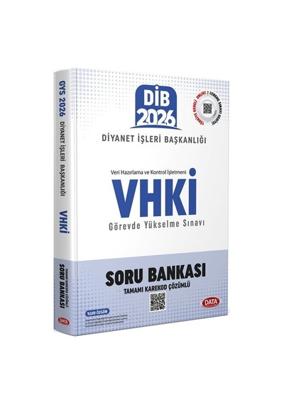 Data 2026 Gys Dib Diyanet İşleri Başkanlığı Vhki Soru Bankası Çözümlü Görevde Yükselme Data Yayınları