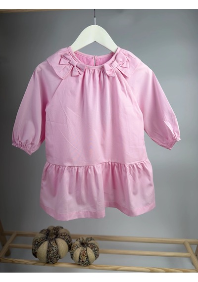 Poala Kids Pembe Fiyonk Elbise