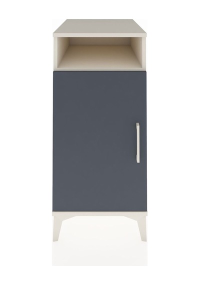 Kronos Komodin 3 Raflı Tek Kapaklı 44x59x96 Aytaşı-antrasit Aytaşı