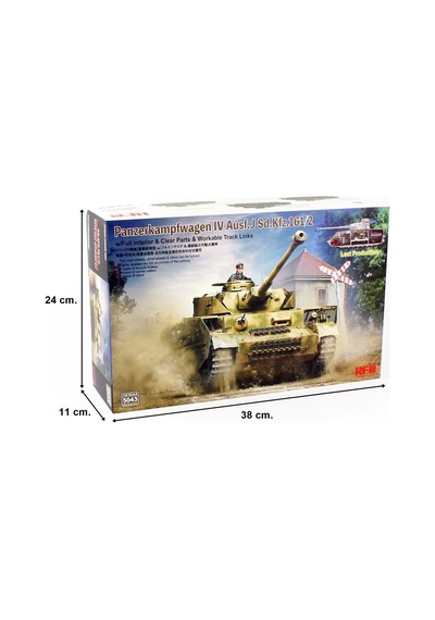 Rfm 5043 1/35 Ölçek, Pz.kpfw. Iv Ausf. J, Geç Dönem Tankı, İç Detaylı, Plastik Model Kiti-55486