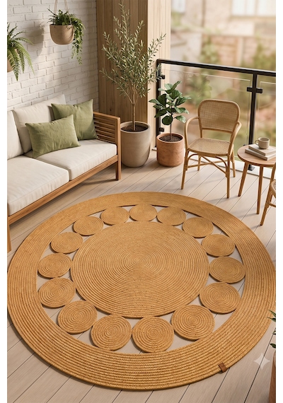 Villadia Home Textile Jüt Hasır Yuvarlak Kilim Halı Yolluk Dekoratif Örgü Halı Doğal Görünümlü Bohem Kilim Salon Oturma Odası Balkon Mutfak Yatak Odası Koridor 7209bambu Villadia Home Textile Jüt Hasır Yuvarlak Kilim Halı Yolluk Dekoratif Örgü Halı Doğal Görünümlü Bohem Kilim Salon Oturma Odası Balkon Mutfak Yatak Odası Koridor 7209bambu