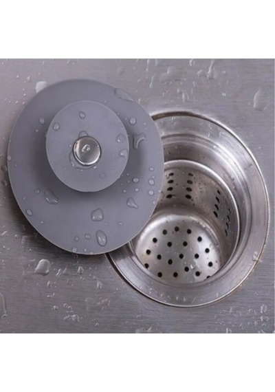 Çok Amaçlı Lavabo Gider Tıkacı Silikon Süzgeç Ve Tıpa Mutfak, Banyo, Küvet Uyumlu Plastik Diğer