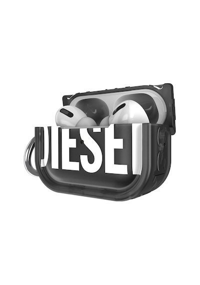 Diesel Apple AirPods Uyumlu Pro / Pro 2 İçin Biscotto Bumper Kılıf - Siyah