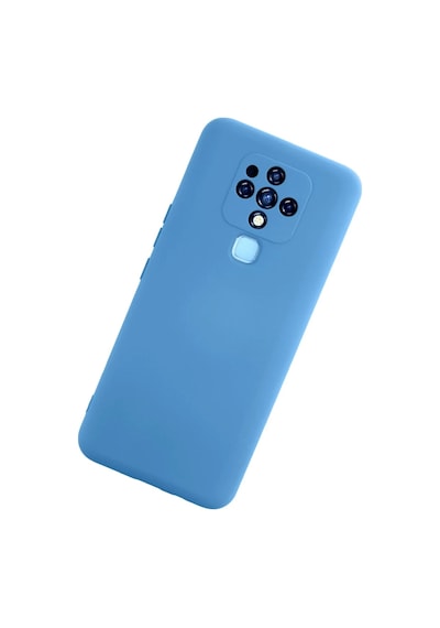 Tecno Camon 16 Uyumlu Kılıf Nano İçi Kadife Silikon - Mavi