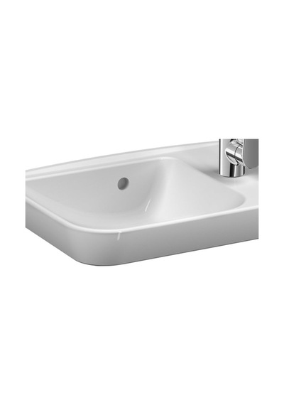 Vitra Sento 5945b003-0029 Lavabo, 50 Cm, Beyaz Çok Renkli