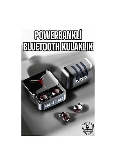 Yeni Nesil Powerbankli Bluetooth Bağlantılı Kablosuz Kulaklık 001