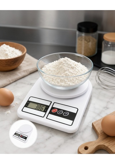 10 Kg Kapasiteli Lcd Ekranlı Dijital Mutfak Tartısı Uczzzhassastarti-8 Çok Renkli