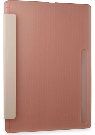 Uray Store Samsung Samsung Galaxy Uyumlu Tab A9 Plus Kılıf Kalemlikli Mars Tablet Kılıfı - Rose Gold