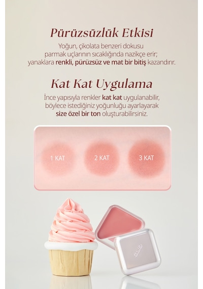 Clıo Essential Lipcheek Tap Blur 04 Petal Cream