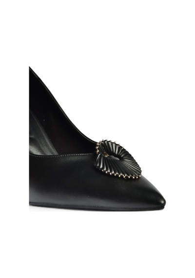 Fox Shoes Z308300909 Siyah İnce Topuklu Kadın Ayakkabı
