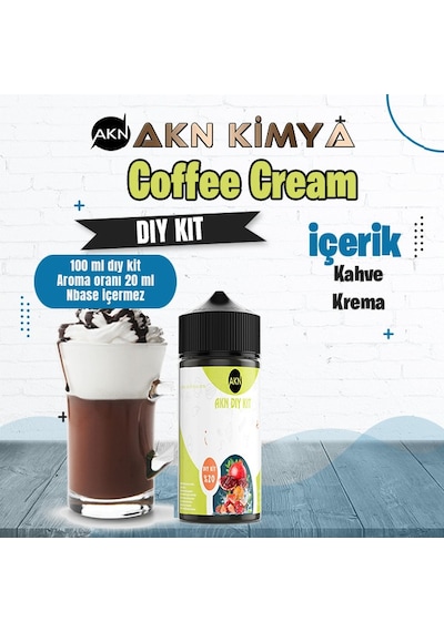 Coffee Cream Dıy Kit Kahve Krema Gıda Aroması %20 Oranda Aroma İçerir Hazır Değildir 100 Ml
