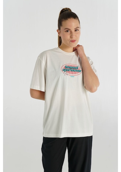 Hummel Patez Oversıze Kısa Kollu Tişört 912150-9003 Beyaz