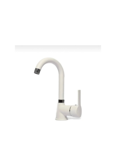 İsaoğlu Yapı Beyaz Lavabo Bataryası Beyaz Banyo Bataryası Mat Beyaz Musluk Beyaz