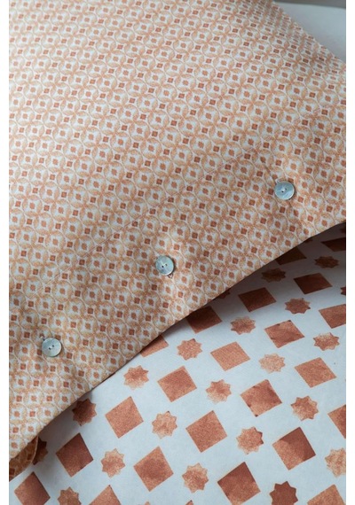 Apricitas Çift Kişilik Tencel Nevresim Takımı Terra Terracota Kahverengi