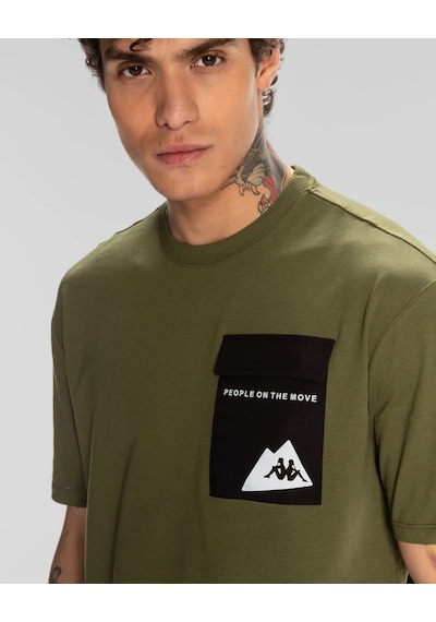 Kappa Maska Erkek T-shirt-haki Haki