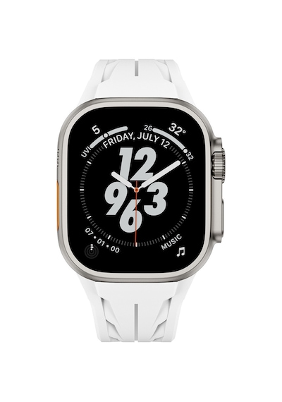 Apple Uyumlu  Watch Ultra / Watch Ultra 2 49mm Yüksek Kalite Tpu Silikon Kordon Kayış