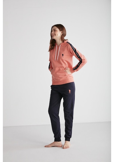 U.s. Polo Assn. 16946 Kadın Kapşonlu Pijama Takımı SOMON