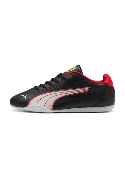 Puma Ferrari Catch 309196 Erkek Spor Sneaker Ayakkabı Siyah Beyaz - Siyah