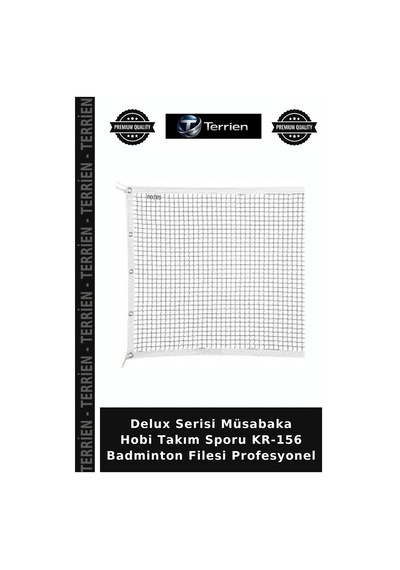 Delux Serisi Müsabaka Hobi Takım Sporu Kr-156 Badminton Filesi Profesyonel