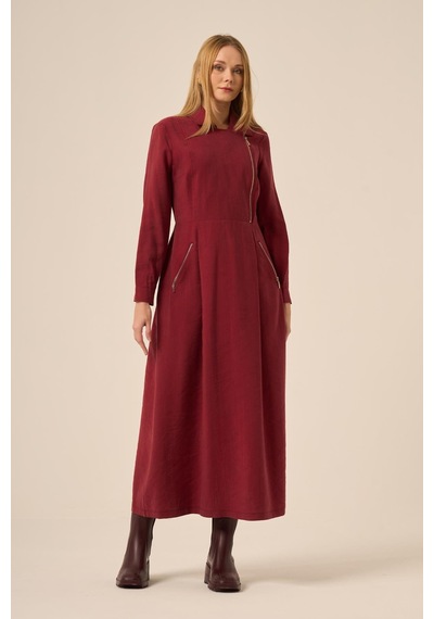 Ftz Women Ftz Kadın Modal Elbise Bordo 31183 Bordo