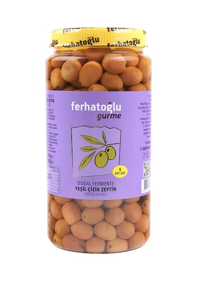 Ferhatoğlu Yeşil Çizik Zeytin 1 KG